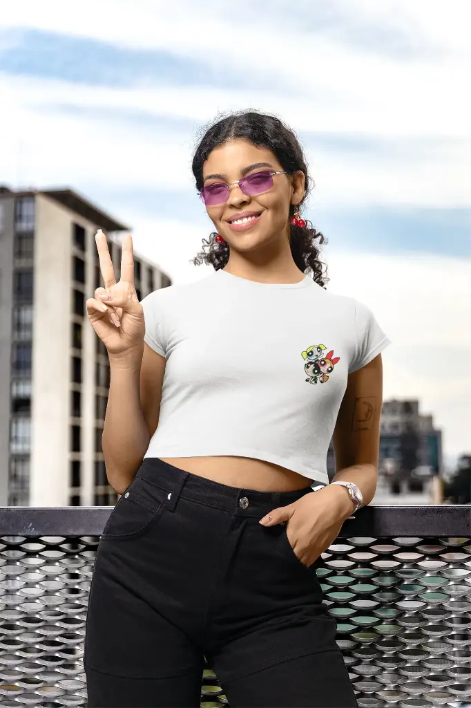 Cropped Top: Powerpuff Girls Small