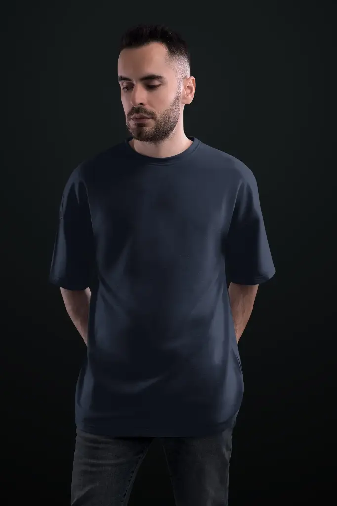 Solids Oversized: Navy
