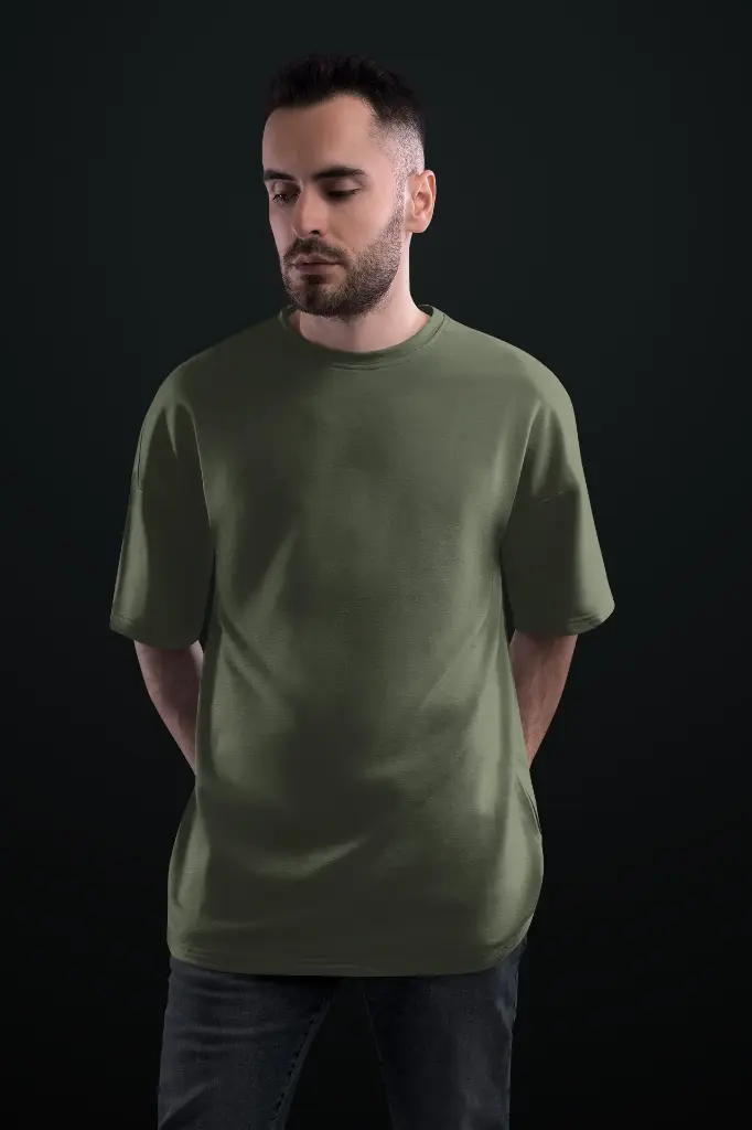Solids Oversized: Olive Green