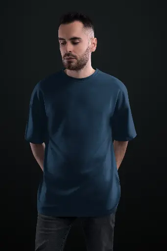 Solids Oversized: Petrol Blue