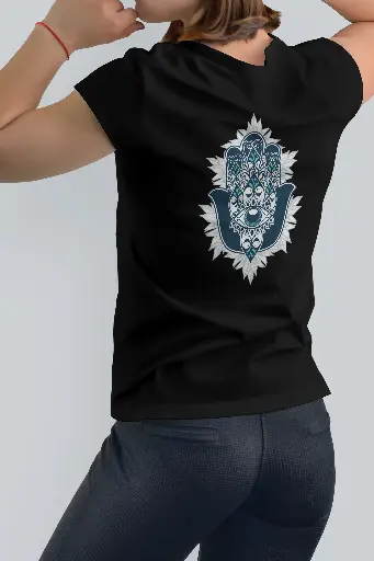 Regular T-Shirt: Hand Mandala Art