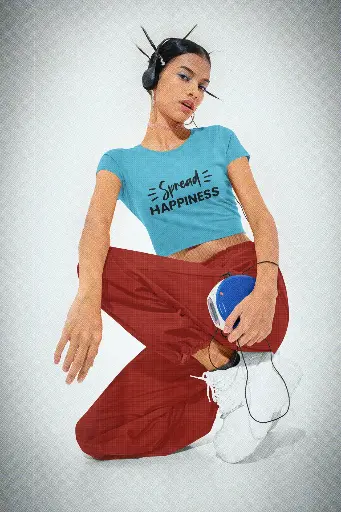 Cropped Top: Spread Happiness