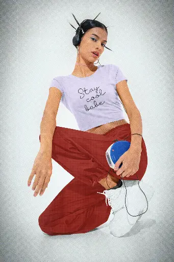 Cropped Top: Stay Cool Babe