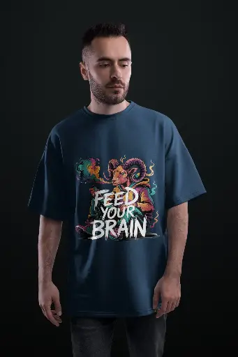 Oversized T-Shirt: Feed Your Brain