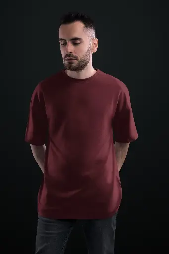 Solids Oversized: Maroon